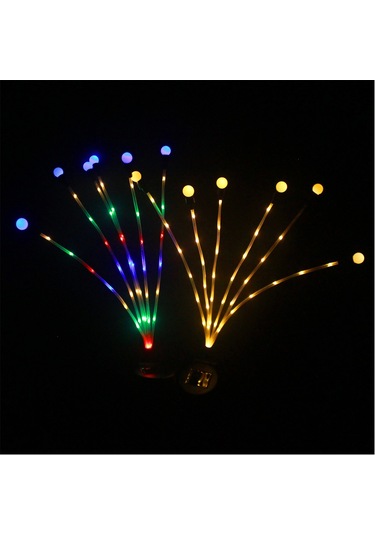 Cbtx Cıs-57818 2 Adet 6-led Güneş Enerjisi Ateşböceği Işık Su Geçirmez Bahçe Çim Sallanan Lamba Peyzaj Dekor - Sıcak Beyaz Diğer