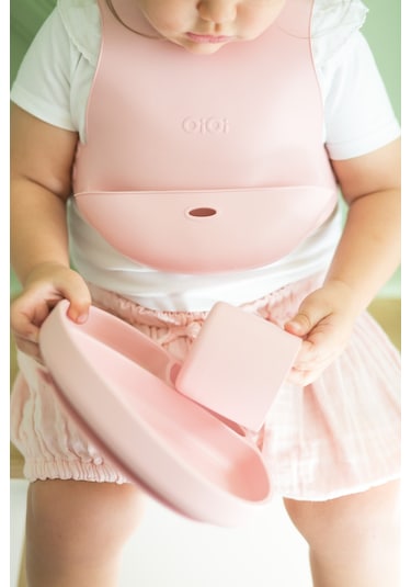 Silikon Beslenme Seti 5'li - Pinky Pink