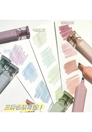 İncil Çalışma Notları İçin Sevimli Renkler Glitter Vurgulayıcı Kalem Bling Vintage-rosette Nebu Vintage-rosette Nebu Çok Renkli