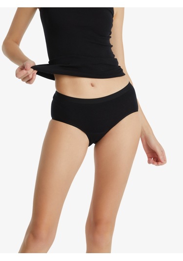 Blackspade 1306 Kadın Essential Midi Slip Siyah Siyah