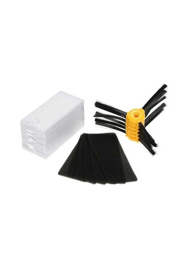 Pazly Ecovacs Deebot N79/n79s Robot Süpürge Yedek Filtre Ve Fırça Seti - 6 Hepa + 6 Yan Fırça - Robot Süpürgeniz İçin Optimum Temizlik