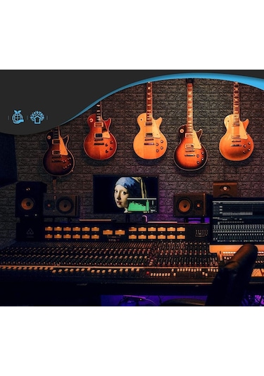 Nw06 Parlak Siyah Kendinden Yapışkanlı 3D Dekoratif Duvar Paneli (469443363)