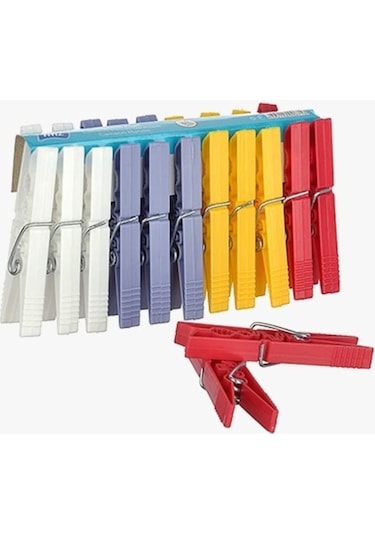 72 Adet Çamaşır Mandalı İz Yapmayan Mandal Kaliteli Ürün Lüks Çamaşır Mandal Çok Renkli