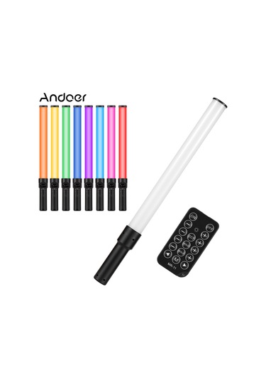 Andoer D3 Elde Taşınabilir Rgb Led Video Işık Tüpü Siyah Siyah