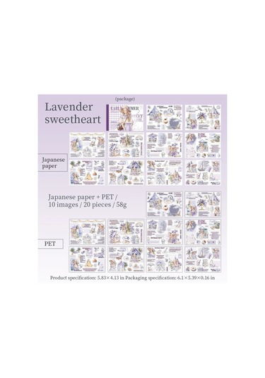 Yoofun 20 Sayfa Kawaii Karakter Çıkartma Kitabı Erken Yaz Sevgiliye Kız Yaratıcı Dıy Dergisi Malzeme Kolaj Çıkartmalar Mor