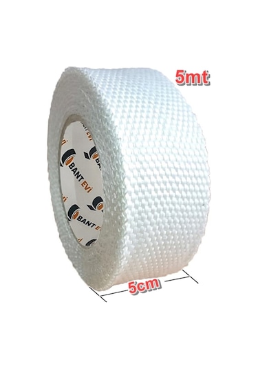 Egzoz Sargı Bandı 5cmx5mt Cam Elyaf Şerit Yanmaz Egzoz Bezi Yapışkansız (Boyanabilir)