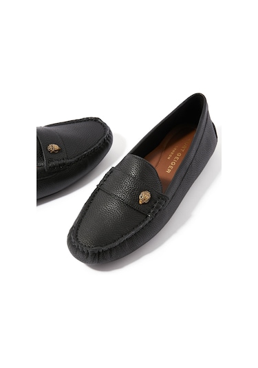 Kurt Geiger Eagle Driver Loafer - Siyah Şık Kadın Ayakkabı Babet