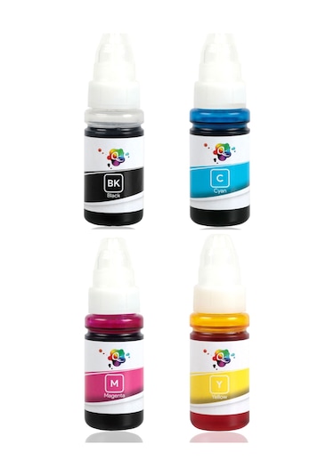 QC Epson EcoTank ET-2810 Uyumlu Yazıcı Mürekkep Seti 70ml 4 Renk