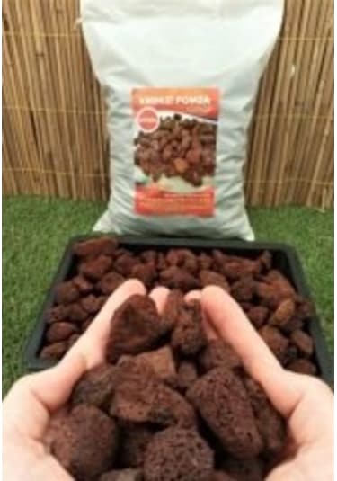 Pomza Taşı 8 Kg 15-25 Mm Kırmızı Pomza Lav Taşı Volkanik Tüf