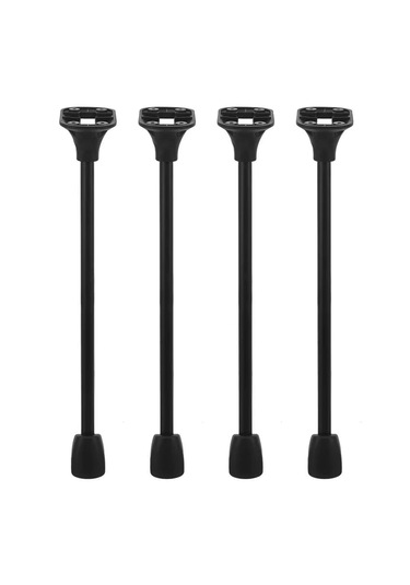 Microcase 25 Cm Metal Katlanabilir Masa Ve Sehpa Ayak Takımı 4 Adet - Al5058 Siyah