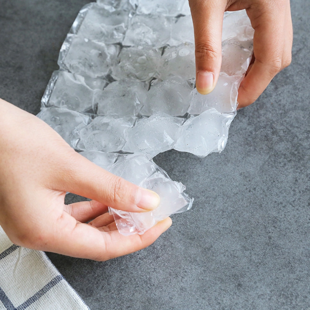 Geeroyoo 10 Adet Pe Dondurma Bloku Moldsı - Otomatik Kapaklı Buz Çekirdek Torbaları, Soğutma Ve Soğuk Saklama İçin Çok Renkli