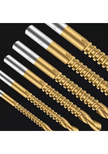 Geeroyoo Hızlı Çelik Titanyum Kaplı 3mm Testere Uçlu Matkap, Ahşap-alüminyum-plastik Delme Ve Yiv Açma İçin, Elektrikli Matkap Uyumlu