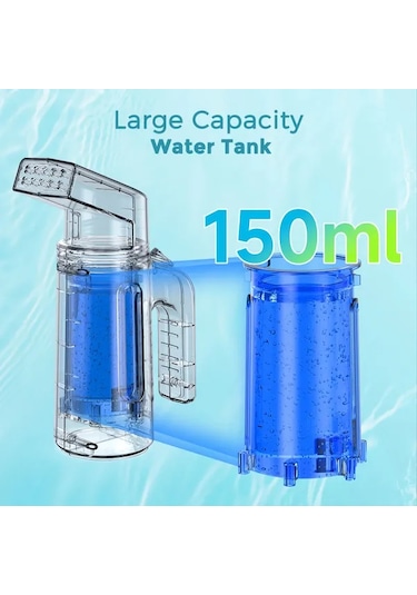 Fochsia Pancerka 700w Taşınabilir El Ütüsü 150ml Büyük Su Haznesi 10 Buhar Deliği Beyaz