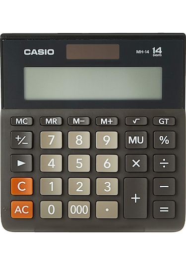 Casio MH-14-BK Masaüstü 14 Hane Hesap Makinesi