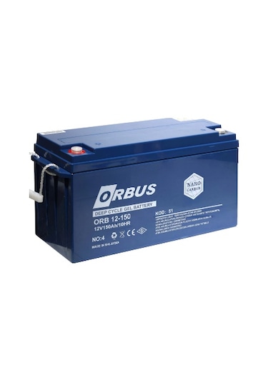 Orbus 12v 150a Jel Akü
