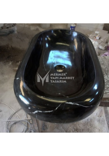 Toros Siyah Bombeli Dikdörtgen Lavabo