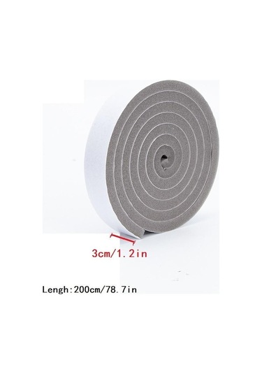 Novahub 1 Rulo Çok Amaçlı Köpük Sızdırmazlık Şeridi - Kapı Ve Pencereler İçin Ses Ve Toz Geçirmez - Kolay Kurulum 3cm X 2m 2 M