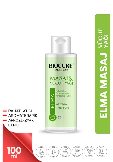 Biocure Elma + Lavanta + Vanilya + Yasmin Özlü Masaj ve Vücut Bakım Yağı 4 x 100 ML