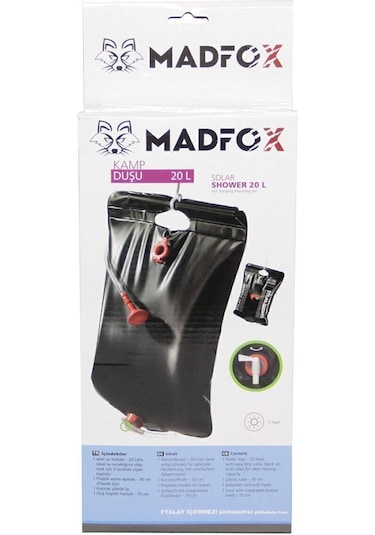 Madfox Solar Shower Kamp Duşu 20 Lt Çok Renkli