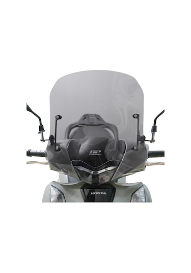 GP Kompozit Honda SH 125 2024-2025 Uyumlu Kısa Ön Cam Füme 41 cm