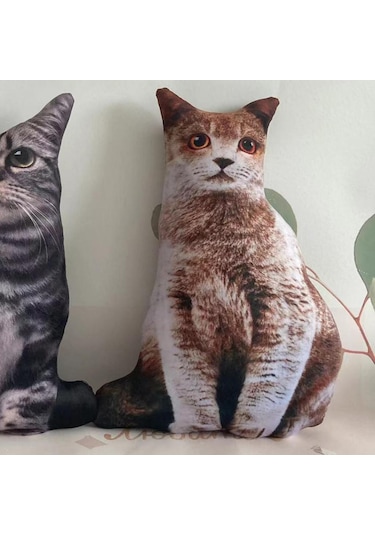 Suntek 3d Simülasyon Kedi Peluş Oyuncak Gerçekçi Sevimli