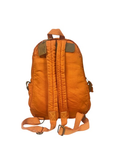 Kaliteli Renkli Vintage Disayn Günlük Sırt Gezi Okul Seyahat Çantası 31 Cm X 41 Cm Turuncu
