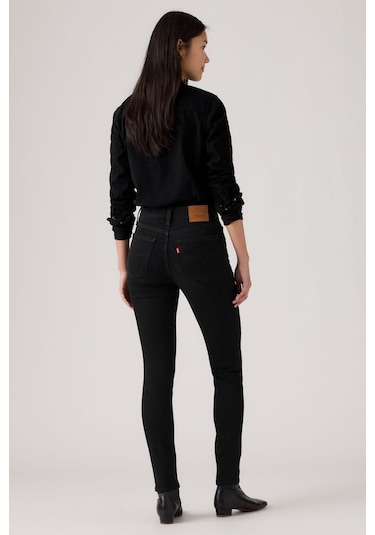 Levi's 721 Yüksek Bel Skinny Worn Midnight Siyah Kadın Jean-16562