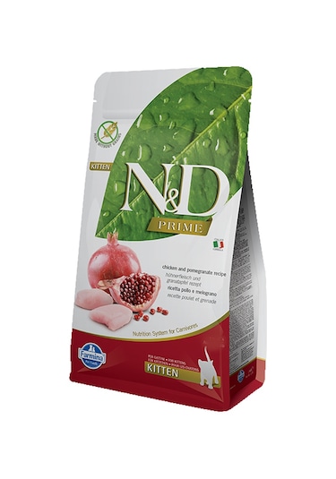 N&D Kitten Tahılsız Tavuklu ve Narlı Yavru Kedi Maması 10 KG