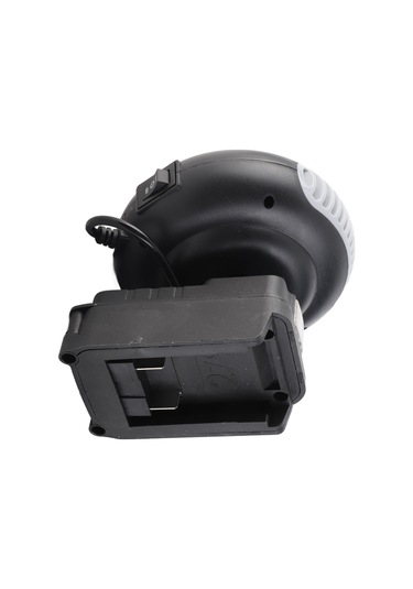 Moveevo 170w Akıllı Termostatlı Taşınabilir Isıtıcı - 2 Seviye Sıcaklık Regülasyonu, 180 Döner Kafa, Worx 18v 5pin Wa3551 Li-ion Pil Uyumlu, Usb Şarj Portlu