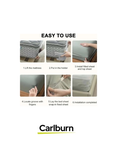 Özel Üretim Kaymaz Pratik Nevresim Yorgan Kılıfı Çarşaf Tutucu Sabitleyici Aparat Organizer 4'lü Set