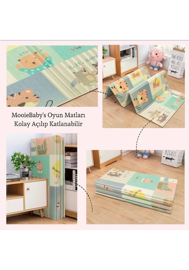 Forest City Katlanabilir Oyun Matı Oyun Halısı 150 x 180 x 1 CM