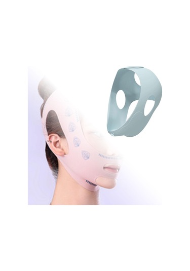 Homyl Buz Baş Sarma Evrensel Rahat Silikon Yüz Paketi Çene Için MAvi