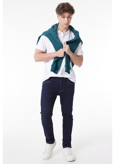 Lee Luke Slim Fit Dar Kesim Düşük Bel Dar Paça Lacivert Erkek Esnek Jean Denim Kot Pantolon L71908836 Koyu Lacivert