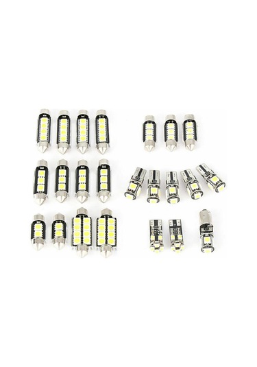 Monyee 23 Adet 5050 Smd Led Araç Iç Işığı Seti - Beyaz Işık, Kolay Kurulum, Düşük Enerji Tüketimi, 50.000 Saat Ömür - Tavan, Kapı, Plaka Ve Daha Fazla Için