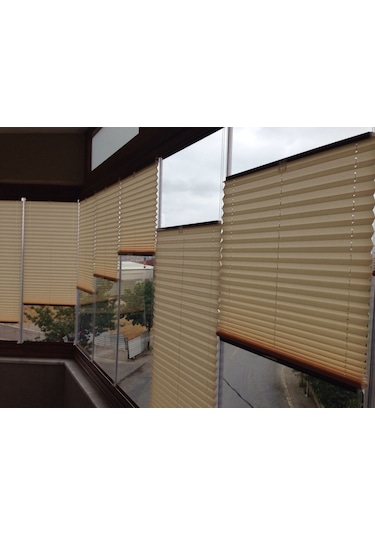 Cam Balkon Plise Perde İthal Vip Serisi, 9 Renk, Alüminyum Kasa (442549120)