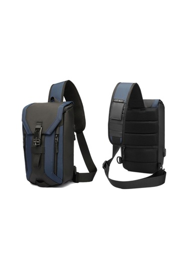 Sones Ozuko 9334 Erkek Dış Mekan Çok Fonksiyonlu Su Geçirmez Messenger Çanta, Harici Usb Şarj Bağlantı Noktalı
