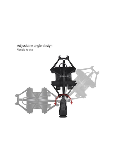 Mufunye Univerdal Kondansatör Mikrofon Mikrofon Şok Montaj Tutucu Braketi Plastik Titreşim Önleyici Çevrimiçi Yayın Stüdyosu Müzik Kaydı İçin A