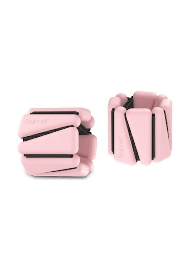 Gymo Pro Series Ayarlanabilir Silikon Bilek Ağırlığı 2x1kg Üçgen Pembe