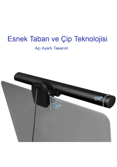 Laptop Monitör Işığı Göz Koruyucu Usb Kısılabilir Led Yansımasız
