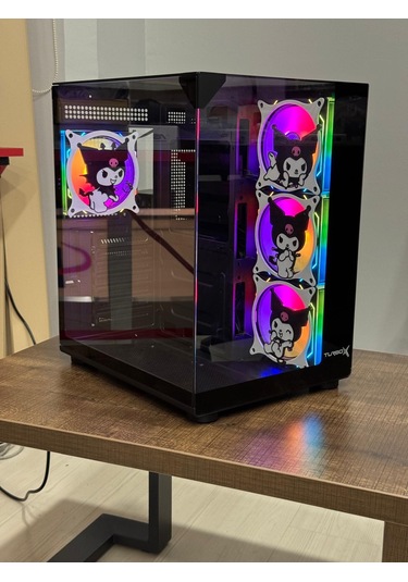 Turbox Teras Kuromi Karakterli Rgb Akvaryum Kasa Siyah