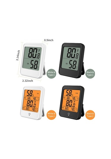 Pazly Büyük Ekranlı Dijital Nem Ve Sıcaklık Ölçer - Ev, Ofis, Sera İçin Hassas Ölçüm
