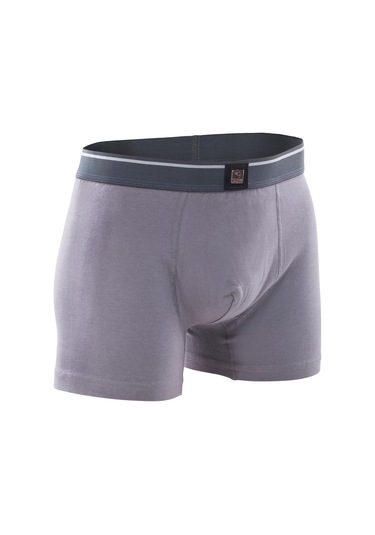 3 Lü Redzone Pamuk / Lycra Füme Erkek Boxer Füme