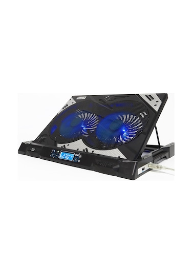 Rush RC828 Ironice Çift Fanlı Led Aydınlatmalı Laptop Notebook Soğutucu