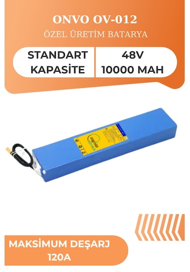 Ov-012 48v 10ah Batarya Powerxtra Hücreli 12c Değerli Özel Üretim Scooter Bataryası