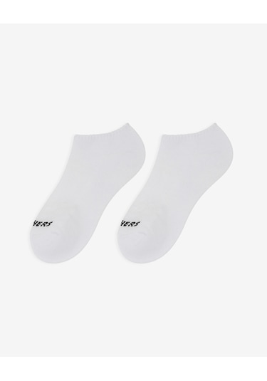 Skechers 6'lı Unisex Yarım Taban Destekli No Show Çorap Unisex Beyaz Çorap S118209-100 Beyaz