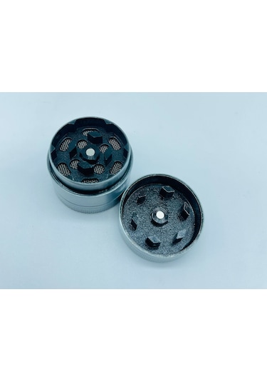 Çelik Metal 3 Parça Tütün Öğütücü Kabartmalı Desenli Grinder 30 MM