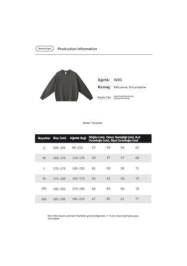 Edwardest Sonbahar Ve Kış İçin 435 Gr Kalınlığında Havlu Kumaştan Üretilmiş, Düz Yuvarlak Yakalı Sweatshirt Gri