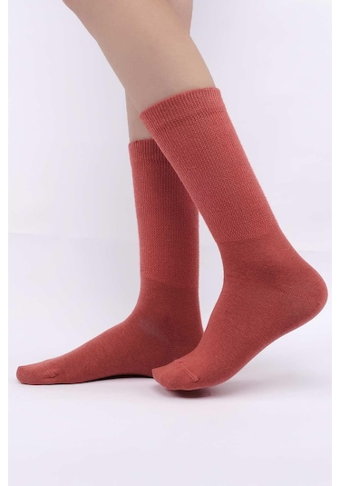 Mısırlı Kadın Gümüş Kiremit Soket Çorap M 78000 K Kiremit