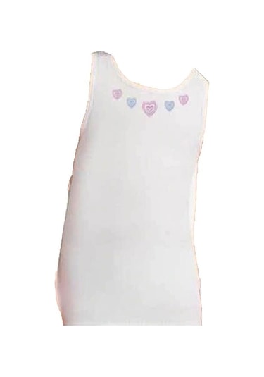 Tutku Iç Giyim Geniş Askılı Işlemeli Kız Çocuk Atlet 6 Lı Paket