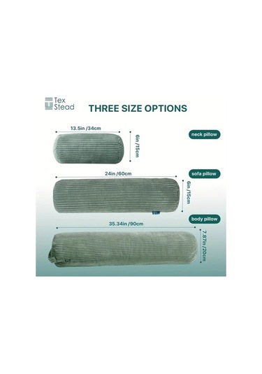 Trendooze Lezzetli Turuncu Sunshine022 1 Adet Texstead Retro Geometrik 6x24 İnç Yastık Polyester Yıkanabilir Turuncu